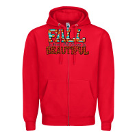 Red fall is proof that change is beautiful Zipper Hoodie - CowhideDigitalArt