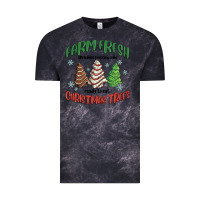 Cloud Black farm fresh christmas trees Vintage Tee - MaliasSmallBusiness