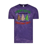 Cloud Purple farm fresh christmas trees Vintage Tee - MaliasSmallBusiness