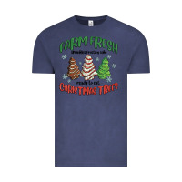 Vintage Denim farm fresh christmas trees Vintage Tee - MaliasSmallBusiness