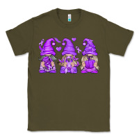 Army Green Domestic Violence Warrior Gnomes Classic Tee - texasbilliewilder