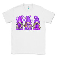 White Domestic Violence Warrior Gnomes Classic Tee - texasbilliewilder