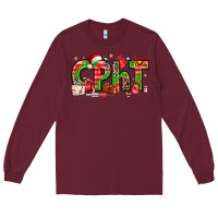 Burgundy christmas cpht pharmacy technician Long Sleeve Tee - texasbilliewilder