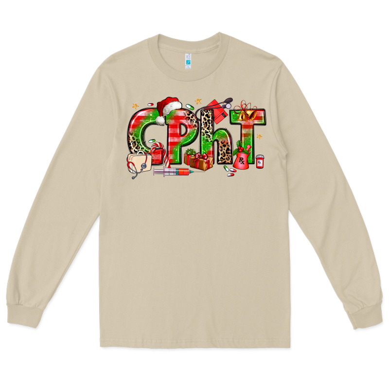 Christmas Cpht Pharmacy Technician Long Sleeve Tee by texasbilliewilder | Teevron
