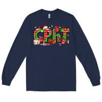 Navy christmas cpht pharmacy technician Long Sleeve Tee - texasbilliewilder