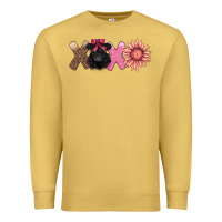 Antique Gold xoxo belted galloway Premium Sweatshirt - AdoDesignShop