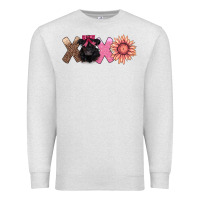 Oatmeal Heather xoxo belted galloway Premium Sweatshirt - AdoDesignShop