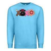 Ocean Blue xoxo belted galloway Premium Sweatshirt - AdoDesignShop