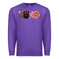 Purple xoxo belted galloway Premium Sweatshirt - AdoDesignShop