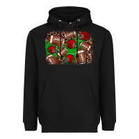 Black american football helmet background Heavyweight Hoodie - JahusDesignShop