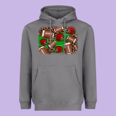 American Football Helmet Background Heavyweight Hoodie Designed By Jahusdesignshop