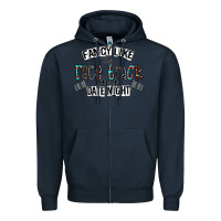 Navy fancy like the race track on a date night Zipper Hoodie - CowhideDigitalArt