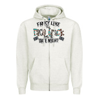 Oatmeal Heather fancy like the race track on a date night Zipper Hoodie - CowhideDigitalArt