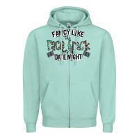 Seafoam fancy like the race track on a date night Zipper Hoodie - CowhideDigitalArt