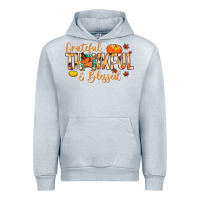 Heather Grey grateful thankful and blessed Urban Hoodie - MaliasSmallBusiness