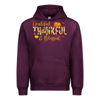 Mauve Wine grateful thankful and blessed Urban Hoodie - MaliasSmallBusiness