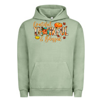 Pigment Oil Green grateful thankful and blessed Urban Hoodie - MaliasSmallBusiness