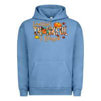 Pigment Pebble Blue grateful thankful and blessed Urban Hoodie - MaliasSmallBusiness