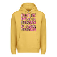 Antique Gold don't be part of the problem be the whole problem Premium Hoodie - MaliasSmallBusiness
