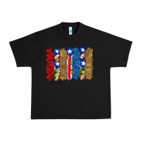 Black puerto rico republic brushstrokes Urban Heavy Tee - RanaPortraitStore