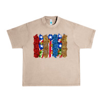 French Oak puerto rico republic brushstrokes Urban Heavy Tee - RanaPortraitStore