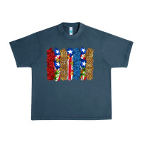 Midnight Navy puerto rico republic brushstrokes Urban Heavy Tee - RanaPortraitStore