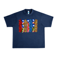 Navy puerto rico republic brushstrokes Urban Heavy Tee - RanaPortraitStore