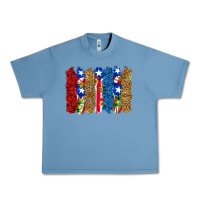 Pebble Blue puerto rico republic brushstrokes Urban Heavy Tee - RanaPortraitStore