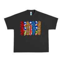 Pigment Black puerto rico republic brushstrokes Urban Heavy Tee - RanaPortraitStore