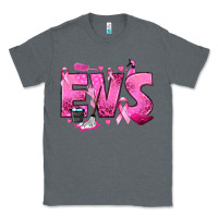 Charcoal Heather Environmental Services Breast Cancer Classic Tee - texasbilliewilder