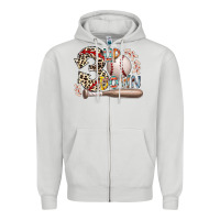 Dove Grey three up down Zipper Hoodie - RacoonDesign