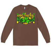 Chestnut one lucky mom Long Sleeve Tee - Zillion Design Studio
