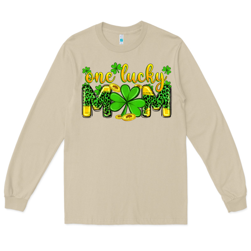 One Lucky Mom Long Sleeve Tee by Zillion Design Studio | Teevron