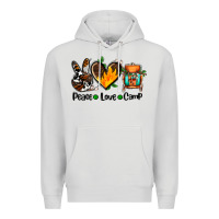 Dove Grey peace love camp ado Premium Hoodie - AdoDesignShop