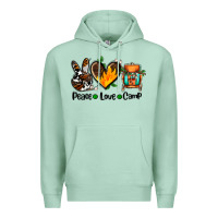 Seafoam peace love camp ado Premium Hoodie - AdoDesignShop