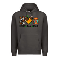 Smoke peace love camp ado Premium Hoodie - AdoDesignShop