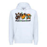 White peace love camp ado Premium Hoodie - AdoDesignShop