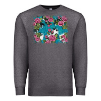 Charcoal Heather v.drose glitter cowhide Premium Sweatshirt - AdoDesignShop