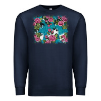 Navy v.drose glitter cowhide Premium Sweatshirt - AdoDesignShop