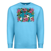 Ocean Blue v.drose glitter cowhide Premium Sweatshirt - AdoDesignShop