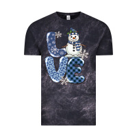 Cloud Black love snowman Vintage Tee - MaliasSmallBusiness