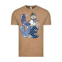 Vintage Coffee love snowman Vintage Tee - MaliasSmallBusiness