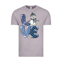 Vintage Zinc love snowman Vintage Tee - MaliasSmallBusiness