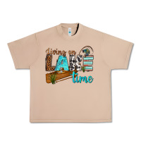 Burro living on lake time Urban Heavy Tee - texasbilliewilder