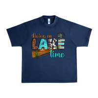 Navy living on lake time Urban Heavy Tee - texasbilliewilder