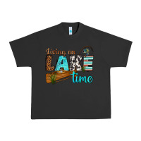 Pigment Black living on lake time Urban Heavy Tee - texasbilliewilder