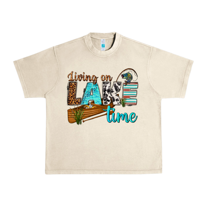 Living On Lake Time Urban Heavy Tee by texasbilliewilder | Teevron