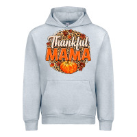 Heather Grey Thankful Mama Urban Hoodie - MaliasSmallBusiness