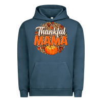 Pigment Midnight Navy Thankful Mama Urban Hoodie - MaliasSmallBusiness