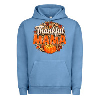 Pigment Pebble Blue Thankful Mama Urban Hoodie - MaliasSmallBusiness